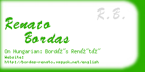 renato bordas business card